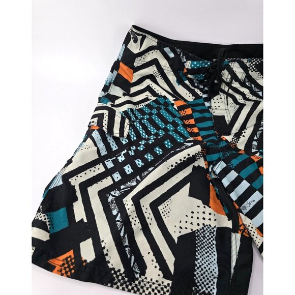 Kanu Surf, Men's Swim Trunks, Geometric Pattern, Beach Size 34 - Picture 2 of 11